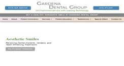 Desktop Screenshot of gardenadentalgroup.com
